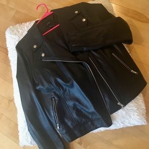 Black Faux Leather Jacket
